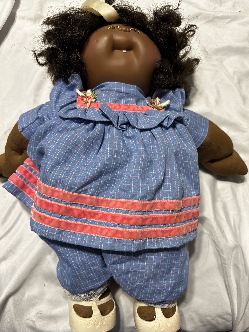 Vintage 1985 Black Cabbage Patch Doll signed by Xavier Roberts